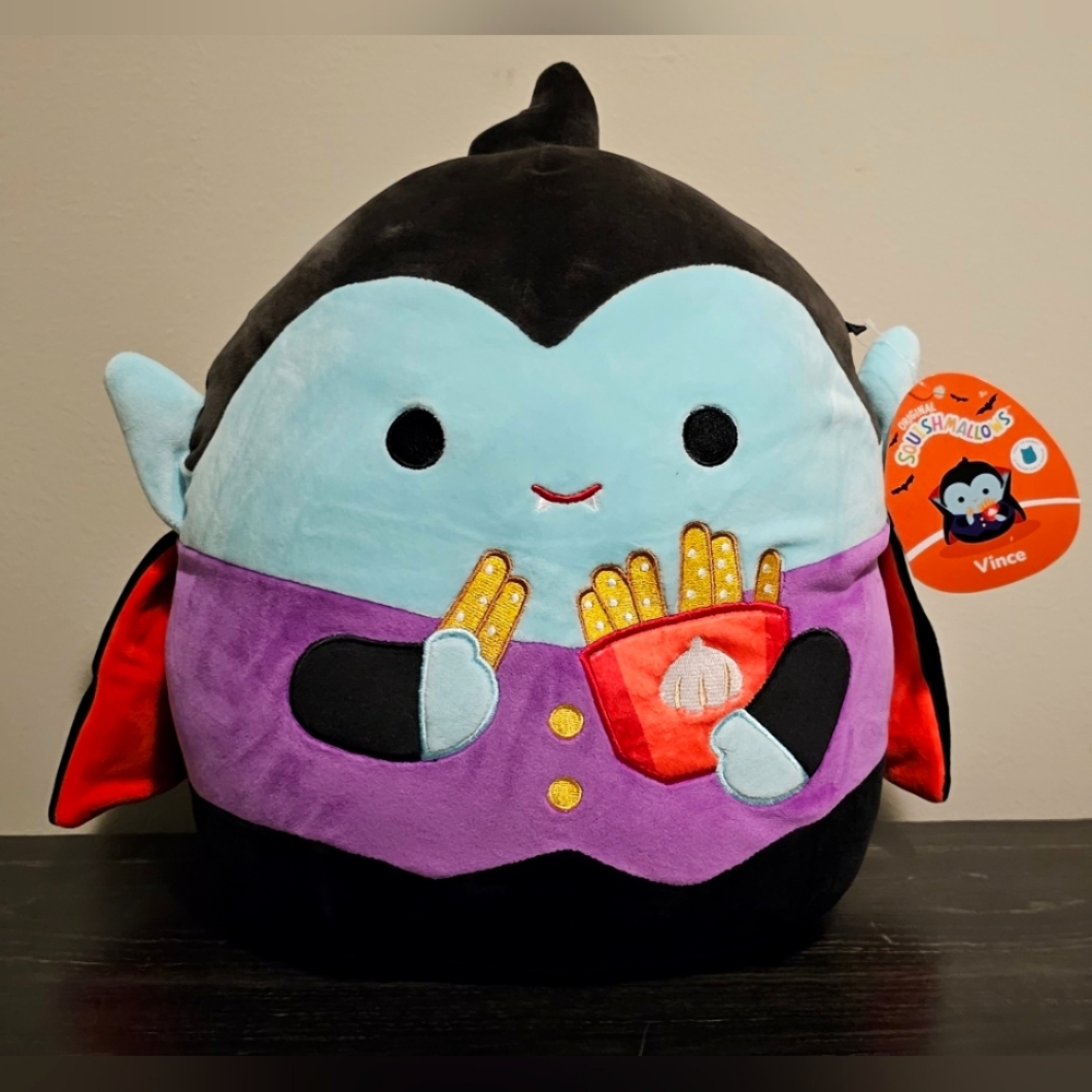 Garlic Fries Eating Vince Squishmallow 12" NWT First to Market